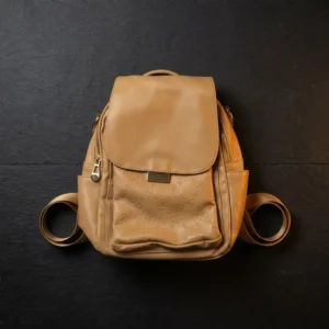 Blossom Chic Leather Backpack