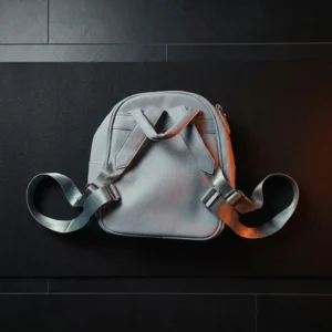 Urban Grid Sky Blue Mini Backpack