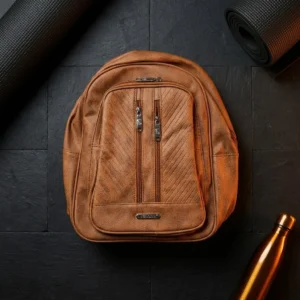 Vintage Ridge Leather Backpack