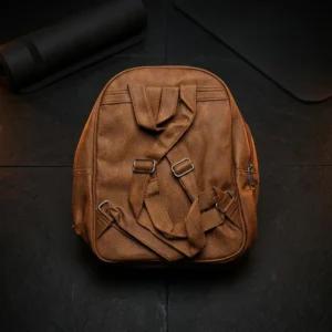 Vintage Ridge Leather Backpack