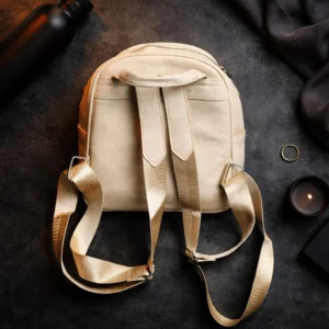 Ivory Grid Mini Backpack