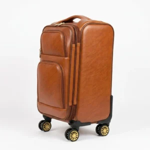Royal Glide Leather Suitcase