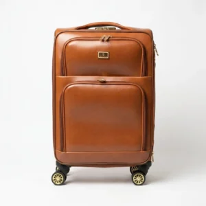 Royal Glide Leather Suitcase