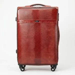 Crimson Croc Elite Suitcase