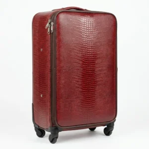Crimson Croc Elite Suitcase